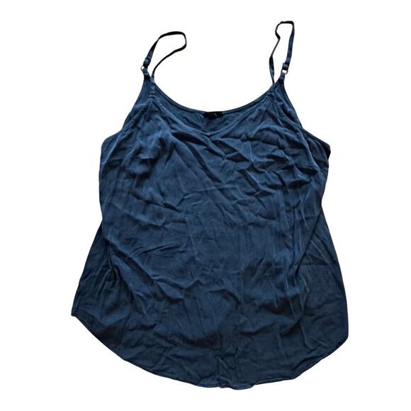 TORRID x Women's Black Chalise Flowy Tank Top Challis l SIZE 1 Boho Goth Grunge - Picture 1 of 5